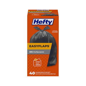 ถุงขยะคุณภาพพรีเมียม Hefty Easy Flaps อเนกประสงค์ ขนาดใหญ่ สำหรับงานหนัก เกรดส่งออก ขายส่ง - Product Image 1