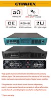 Amplificateur audio numérique professionnel de qualité Touring avec logo personnalisé, 90-240V, 2*2800 W RMS, 8 Ohms, amplificateur de puissance DJ 2U