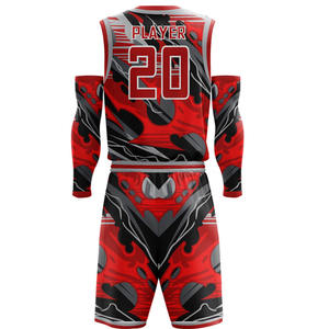 ชุดบาสเก็ตบอลแบบซับลิเมชั่นคุณภาพพรีเมียมยอดนิยม ปรับแต่งได้เต็มที่ พร้อมพิมพ์โลโก้ ระบายอากาศได้ดี มีไซส์พลัส - Product Image 2