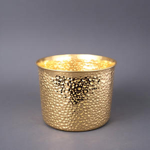 Bol décoratif fait à la main en aluminium doré minimaliste avec inscription en forme de feuille Vaisselle occidentale servant un plat de riz quantité minimale de commande 100pcs - Product Image 4