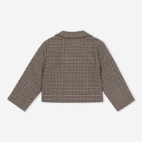 Nouveau design Veste Boutique Collection Tenues Veste à col claudine à carreaux pour enfants Fabricant de qualité