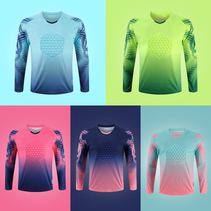 ชุดผู้รักษาประตูชุดเสื้อฟุตบอลสำหรับผู้ชายชุดกันเปื้อนฟองน้ำชุดผู้รักษาประตูกลางแจ้งเครื่องแบบผู้รักษาประตู - Product Image 5