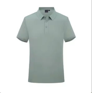 Vente chaude T-shirt polo à manches courtes adapté au logo personnalisé Polo respirant pour hommes Chemises polo grande taille pour hommes - Product Image 5