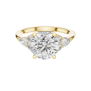 Bague à trois pierres en diamant de laboratoire 3,02 CT pour femmes, clarté VVS-VS EF, or 18 carats, 14 carats, 10 carats et argent 925, rose, jaune, blanc - Product Image 2