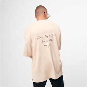 เสื้อยืดผู้ชายผ้าฝ้าย100% โอเวอร์ไซส์ออกแบบได้เอง2025พิมพ์โลโก้พลัสไซส์ทรงหลวมไซส์ใหญ่ & สูงและแบบเทคนิคพัฟทรงหลวม - Product Image 5