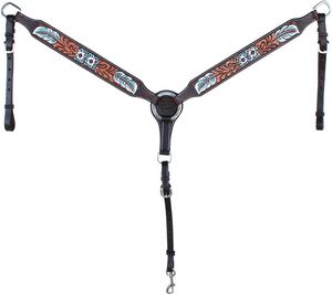 Headstall de cheval occidental de qualité supérieure nouveau design accessoire d'équitation en cuir usiné et sculpté à la main - Product Image 5