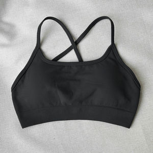 Halter cou dos nu entraînement avant Scrunch Gym formation sans couture de haute qualité confortable et respirant Yoga sport soutien-gorge - Product Image 2