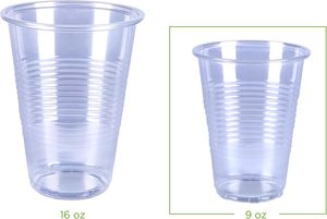 Mejor Distribuidor de Vasos Desechables Pequeños de Plástico Transparente de 9oz, Paquete de 100, Sellados de Fábrica, Hechos en EE. UU. |   LISTO PARA ENVIAR - Product Image 3