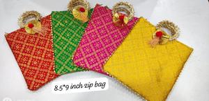 Bolsas de regalo de devolución de recuerdo de fiesta de boda india bolsas de regalo étnicas bordadas para invitados para Baby Shower cumpleaños bolsa de regalo de Navidad - Product Image 4