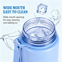 Bouteille d'eau en plastique de 26 oz avec paille, motif foi chrétienne, réutilisable, pour le sport, avec citation inspirante, vente en gros, OEM/ODM