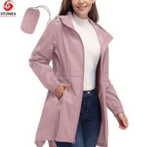 Vêtement d'extérieur imperméable pour femmes grande taille de haute qualité personnalisé en gros, coupe-vent, fabrication en usine - Product Image 6