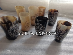 <b>Viking</b> Drinking Horn <b>Cup</b> Handmade Natural Ox and Buffalo Horn Glass For Beer Ale And Medieval Use At Cheapest Prices - Product Image 3