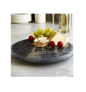 Vente en gros Classique Marbre paresseux susan Forme ronde Restaurant Platine Lazy Susan marbre couleur Offre Spéciale - Product Image 5