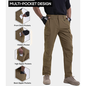 Pantalones de caparazón blando transpirables para hombre, pantalones impermeables a prueba de viento para exteriores, perfectos para senderismo, camping, senderismo, deportes y ropa de invierno - Product Image 3