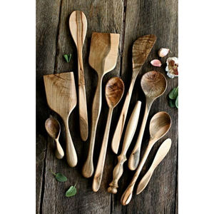 Juego de Cubiertos de Madera Artesanal Zero Waste, Cubiertos Ecológicos Sostenibles para Eventos, Restaurantes, Fiestas y Suministros de Catering - Product Image 6