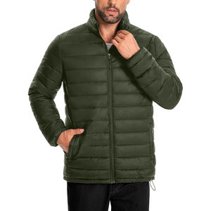 Chaqueta Acolchada con Capucha para Hombre, Moderna, con Bolsillo Delantero, Impermeable, Cortavientos, Ecológica y Transpirable para Invierno - Product Image 1
