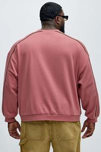 Casual Style Customizable Long Sleeve jersey style Sweatshirt for Men <b>Warm</b> <b>Fleece</b> Crew Neck Printed Sweatshirt for Men - Product Image 5