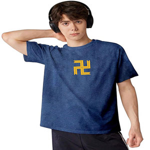 Camiseta personalizada Oversize Drop Shoulder Hombres Manga corta 260 Gsm Camiseta Boxy Screen Print Listo para enviar - Product Image 2