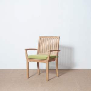 Solid Teak Wood <b>Stacking</b> <b>Chair</b> Modern Design for Home Hotel Restaurant <b>Garden</b> Use Natural Color Finish for Dining and Park - Product Image 3