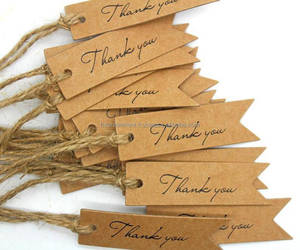 Venta al por mayor de etiquetas de bajo precio hechas a mano de diferentes formas etiqueta colgante para tarjeta de regalo nuevos diseños Tarjeta de etiqueta de impresión a todo Color - Product Image 6