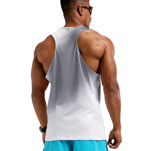 Débardeurs en coton pour hommes Débardeur sans manches à logo personnalisé pour la musculation et le fitness Débardeurs imprimés à séchage rapide - Product Image 2