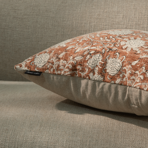 Floral <b>Throw</b> Pillows Perfect <b>for</b> Spring Jaipuri Block Printed Cotton 18x18 Inch Pillow <b>for</b> <b>Couch</b> Block Print Cushions Online - Product Image 5