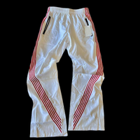 Pantalon de jogging décontracté pour homme, taille élastique, coupe évasée, ample, effet usé, jambes larges, en coton respirant, personnalisé, haute qualité