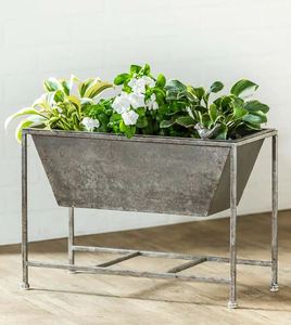 Maceta grande Rectangular de Metal hecha a mano al por mayor para decoración del hogar interior al aire libre - Product Image 3