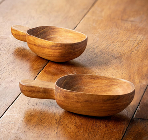 Acacia Wood Scoop Spoon Personalized Logo Wooden Scoops Bath <b>Salt</b> Spoon Wholesale Supplier - Product Image 5