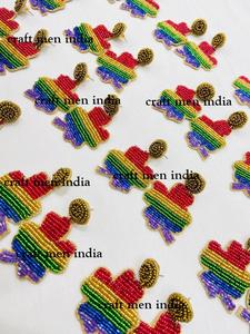 Latest New Handmade Beaded Stud Earrings with Tassel for Women's Classic Trendy <b>Vintage</b> Style Jewelry Parties Anniversaries - Product Image 2