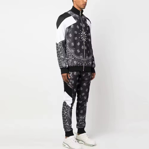 Ensemble de survêtement unisexe 100 % coton, deux pièces, longueur intégrale, respirant, léger, grande taille, avec sweat à capuche et pantalon cargo/jogger - Product Image 3