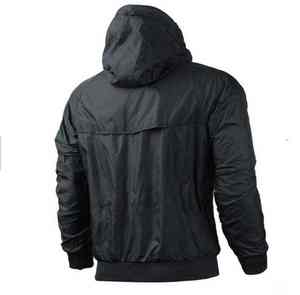 Veste coupe-vent à capuche fine pour homme, printemps été, sports de plein air, logo personnalisé, uniforme d'équipe - Product Image 5