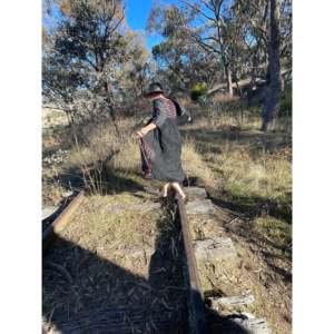 ชุดเดรสแบล็ค แจมดานี อิคัต ทรงหลวม ผ้าชีฟอง - Product Image 2