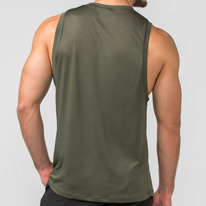 Débardeur respirant pour hommes de qualité supérieure en gros décontracté tricoté sans manches vêtements d'entraînement en coton - Product Image 4