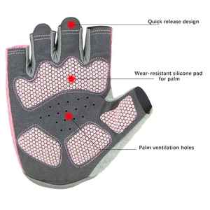 Wholesale Gym <b>Training</b> Breathable Excellent Grip Cross Fit Gym Workout Anti-slip <b>Weight</b> Lifting <b>Gloves</b> For Men Women's - Product Image 3