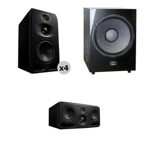 Kit audio professionnel Adam Queens 5.1, série S3, moniteurs de scène et caisson de basses Sub2100 - Product Image 1