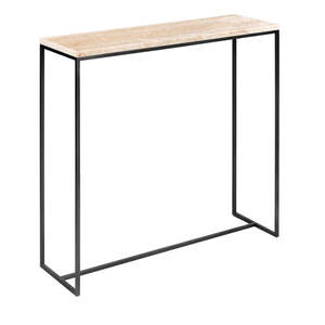 Table console en travertin naturel TINETTA Design, sculpture en pierre, meuble d'entrée, meuble de couloir - Product Image 2