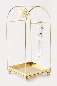 American Style Top Quality Golden Fineshed Hotel Luggage Carriers Bellman Cart Gold Top Hand-<b>Pushed</b> Dismantling Luggage <b>Car</b> - Product Image 3