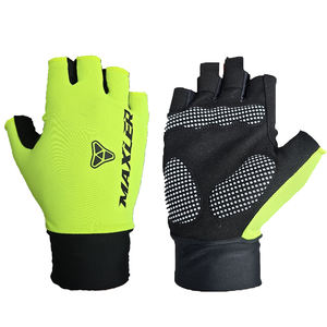 Guantes deportivos de poliéster para bicicleta de montaña, ciclismo, diseño personalizado, verano, medio dedo, impermeables, con aislamiento térmico, ligeros - Product Image 1
