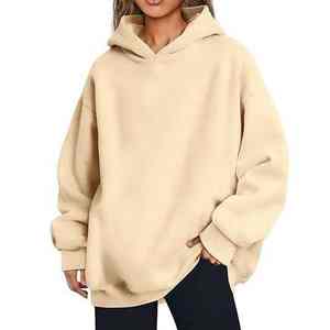 OEM/ODM Pull à capuche long en velours pour femmes sur mesure 100% coton Streetwear Oversize Top des ventes de vêtements décontractés - Product Image 2