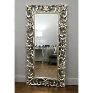 Suministro directo de fábrica más demandado Diseñador de arte creativo moderno Chapado en oro Antiguo Aspecto único Suministro de espejo de piso de la India - Product Image 5