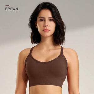 Mujeres Cross Back Sujetadores deportivos Fitness Gym Bra Beauty Back Running Workout Tops Transpirable - Product Image 5