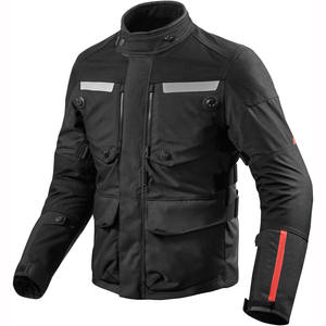 Vestes de moto en polyester avec logo personnalisé Blouson de moto en cuir pour homme coupe ajustée rembourrage de protection Style de rue - Product Image 1