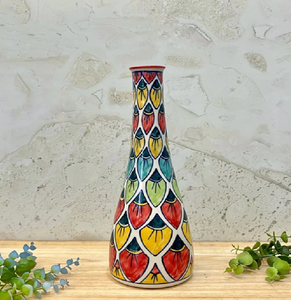 Juego de jarrones de cerámica abstractos de color naranja. Estilo funky y contemporáneo. Disponible a precios de mayoreo - Product Image 6