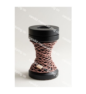 Wooden Mubkhar 2025 Ramadan <b>Wood</b> Bakhoor Mobkhar Frangence Incense Burner <b>Wrapped</b> Design Multi Color Fragrance for Home Office - Product Image 1