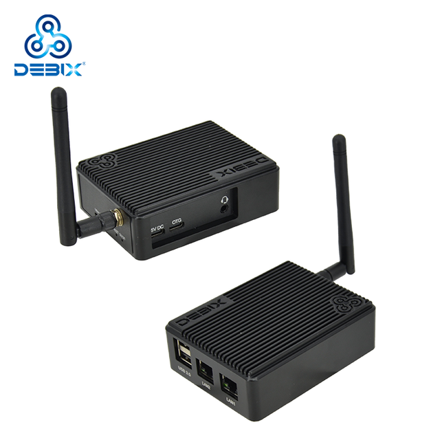 DEBIX IMX93 Edge Computing Custom Cpu Mini Pc Wifi Embedded Industrial Mini Box Pc Iot Gateway Fanless Mini Industrial Pc Arm