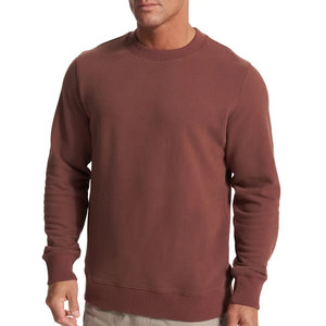 Sudadera de Invierno de Algodón Grueso para Hombre, Estilo Cuello Redondo, Tinte Liso, Bordado, Suministro Directo de Fábrica al por Mayor - Product Image 1