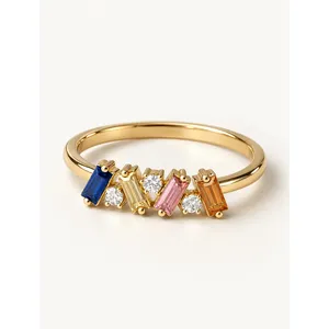18K <b>Gold</b> Plated Geometric <b>Vintage</b> Fashion <b>Ring</b> - Product Image 1