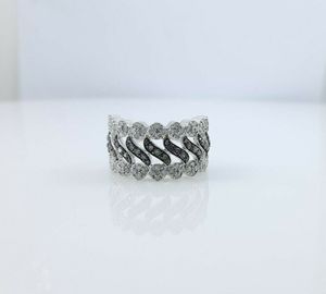 Bague de fiançailles en argent JEWELSPAARK avec diamants naturels blancs et bruns de 1,44 ct, style tendance pour cadeau de mariage ou de fête - Product Image 3