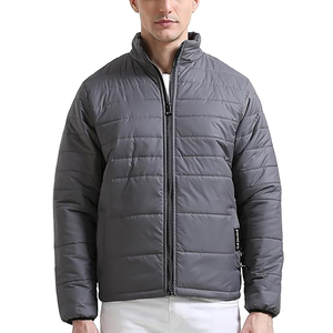 Chaqueta acolchada de invierno para hombre, chaquetas con aislamiento de nailon a prueba de viento y resistente al agua, bolsillos con cremallera, chaquetas acolchadas de estilo informal - Product Image 6